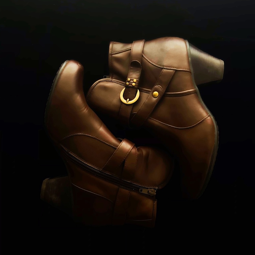 Yüü brown short boots